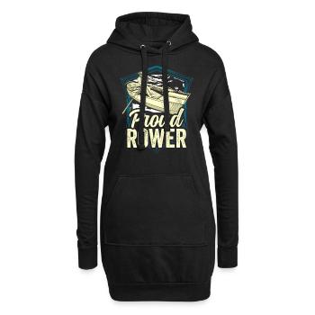 Fier Rameur Aviron Aviron Bateau Aviron Aviron - Sweat-shirt à capuche long Femme - noir - Devant