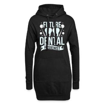 Zukünftiger Dentalhygieniker Dentalhygiene Team - Hoodie-Kleid - Schwarz - Vorne