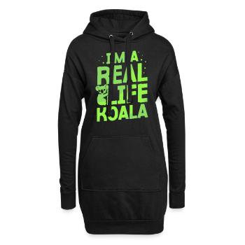 Je suis un vrai koala animal doux Koalas Koala Bear - Sweat-shirt à capuche long Femme - noir - Devant