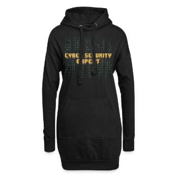 Expert en cybersécurité Hacker Cybersécurité - Sweat-shirt à capuche long Femme - noir - Devant