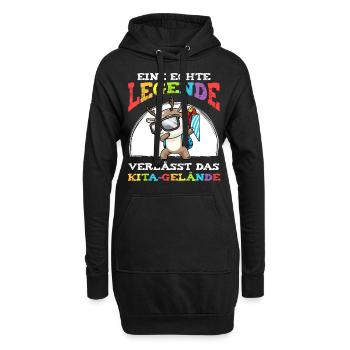 Schulkind Einschulung Reh - Hoodie-Kleid - Schwarz - Vorne