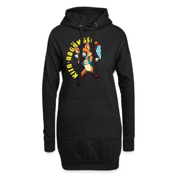 Kita Abgänger Schultüte Fuchs Kindergarten - Hoodie-Kleid - Schwarz - Vorne