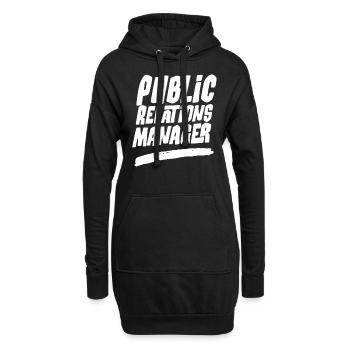 Manager Für Öffentlichkeitsarbeit Job PR Beruf - Hoodie-Kleid - Schwarz - Vorne