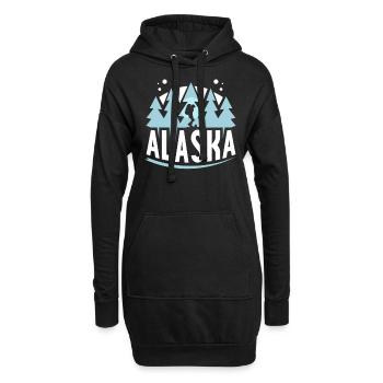 Alaska Randonnée Nature Randonnée Randonneurs - Sweat-shirt à capuche long Femme - noir - Devant