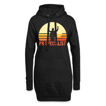 PR Spezialist Public Relations Job Beruf - Hoodie-Kleid - Schwarz - Vorne