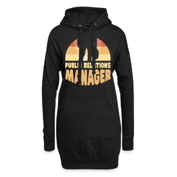 Manager for Public Relations Job PR Profession - Hoodie Dress - black - Front