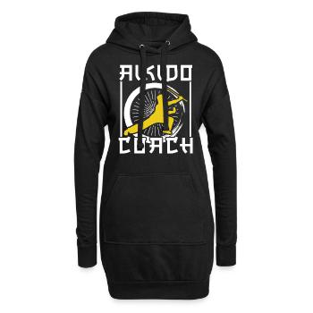 Aikido Trainer Kampfkunst Kämpfer Kampfsport - Hoodie-Kleid - Schwarz - Vorne