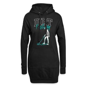 Dirt Fishing Metalldetektion Metal Detecting - Hoodie-Kleid - Schwarz - Vorne