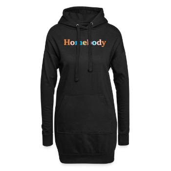 Retro Homebody Lieber Inside Vintage Introvertiert - Hoodie-Kleid - Schwarz - Vorne