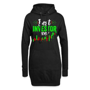 Bester Investor Aller Zeiten Anleger Investieren - Hoodie-Kleid - Schwarz - Vorne