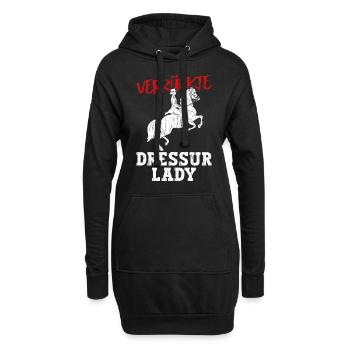 Crazy Dressage Lady - Dressage Équitation Dressage - Sweat-shirt à capuche long Femme - noir - Devant