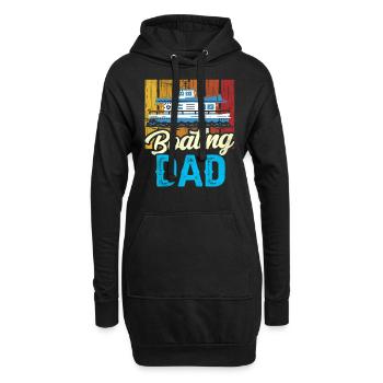 Nautisme Père Yacht Bateau Bateau - Sweat-shirt à capuche long Femme - noir - Devant