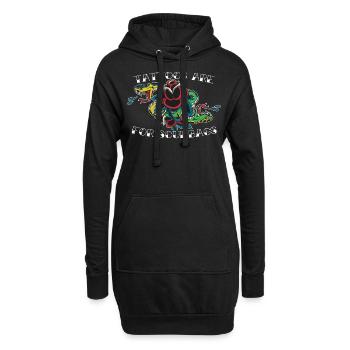Les tatouages sont pour les salauds Tatouage Cadeau - Sweat-shirt à capuche long Femme - noir - Devant