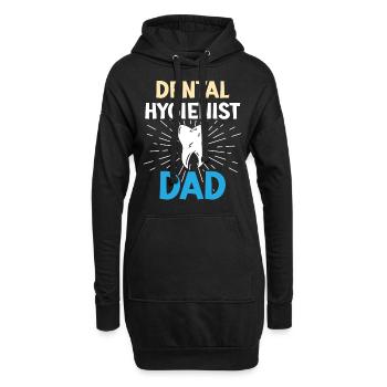 Hygiéniste dentaire Papa Dentiste Équipe d’hygiène dentaire - Sweat-shirt à capuche long Femme - noir - Devant