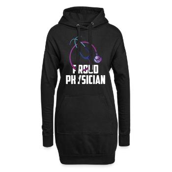 Fier Docteur Docteur Profession Médicale - Sweat-shirt à capuche long Femme - noir - Devant