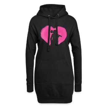 Schmied Schmiede Amboss Metallbauer Metall - Hoodie-Kleid - Schwarz - Vorne