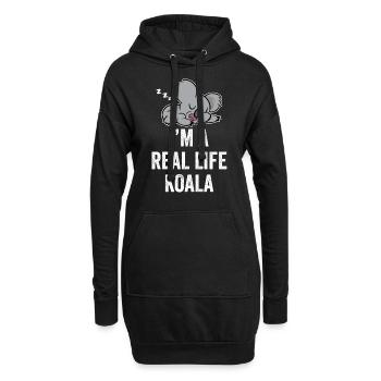 Je suis un vrai koala animal doux Koalas Koala Bear - Sweat-shirt à capuche long Femme - noir - Devant