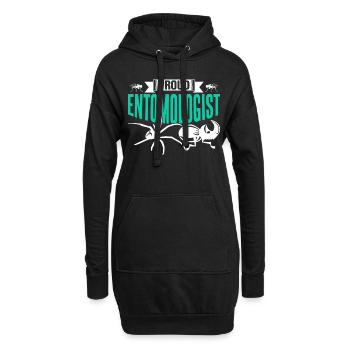 Stolzer Entomologe Beruf Entomologie Insekten - Hoodie-Kleid - Schwarz - Vorne