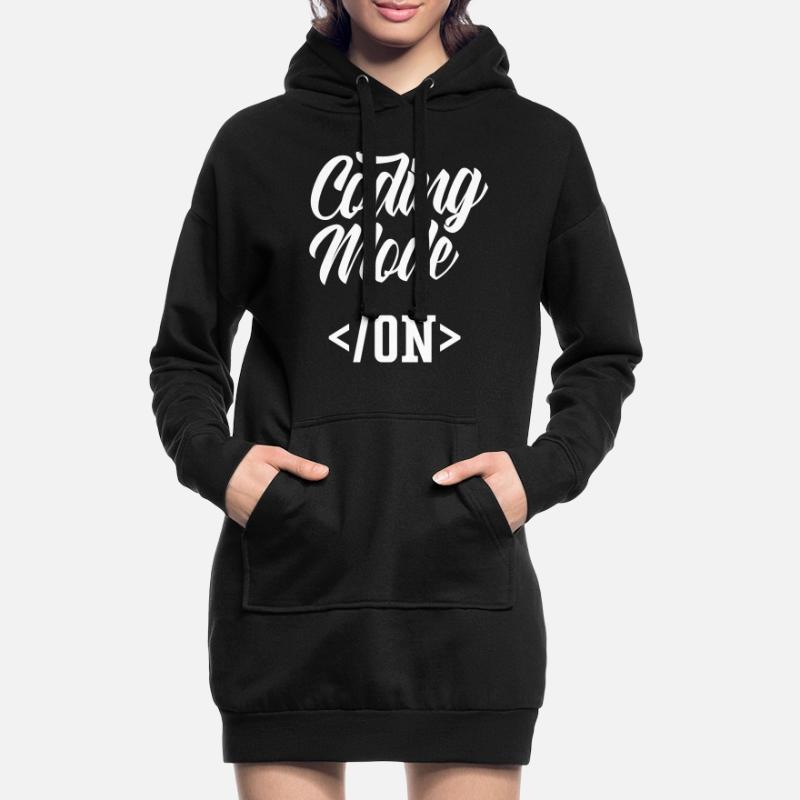 Programmiermodus Ein Coding Programmierer Coder Hoodie-Kleid