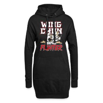Wing Chun Fighter Arts Martiaux Arts Martiaux Entraîneur - Sweat-shirt à capuche long Femme - noir - Devant