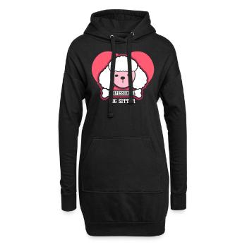 Professioneller Hundesitter Hund Dog Sitting - Hoodie-Kleid - Schwarz - Vorne