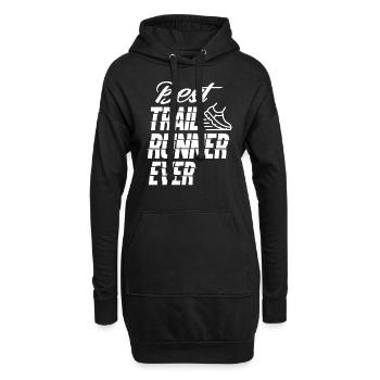 Meilleur coureur de trail de tous les temps - Sweat-shirt à capuche long Femme - noir - Devant