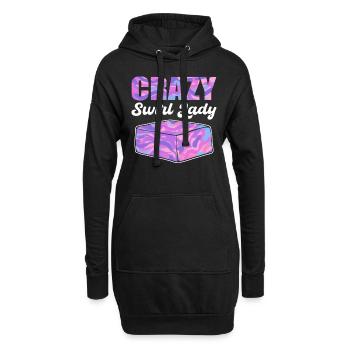 Crazy Swirl Lady Soap Making Soap Cooking - Hoodie-Kleid - Schwarz - Vorne