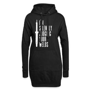 Schweißer Schweißen Handwerker Metallbauer - Hoodie-Kleid - Schwarz - Vorne