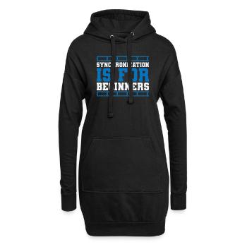 Synchronization is for Beginners Filme - Hoodie-Kleid - Schwarz - Vorne