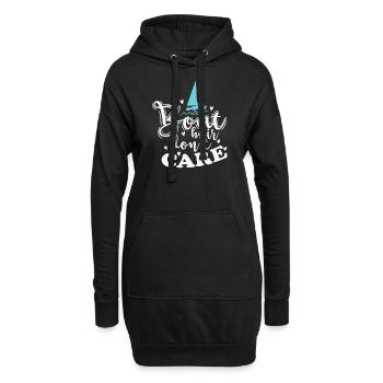 Boat Hair ne se soucie pas du sport de voilier - Sweat-shirt à capuche long Femme - noir - Devant