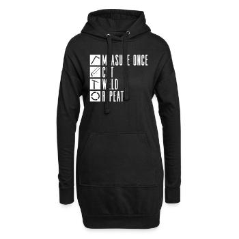 Zerspanungsmechaniker CNC Maschine Maschinenführer - Hoodie-Kleid - Schwarz - Vorne