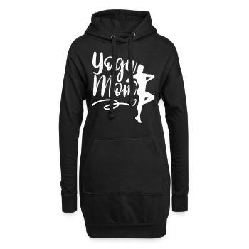 Yoga Mama Mami Hobby Mère - Sweat-shirt à capuche long Femme - noir - Devant