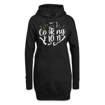 Cuisiner Maman Cuisiner Cuisiner Cuisiner Mère - Sweat-shirt à capuche long Femme - noir - Devant