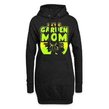 Ich Bin Die Garten Mama Gartenbau Gärtnerin Mutter - Hoodie-Kleid - Schwarz - Vorne