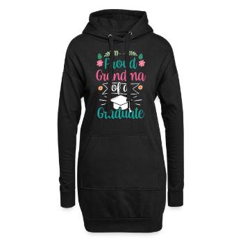 Stolze Großmutter Eines Absolventen Absolvent - Hoodie-Kleid - Schwarz - Vorne