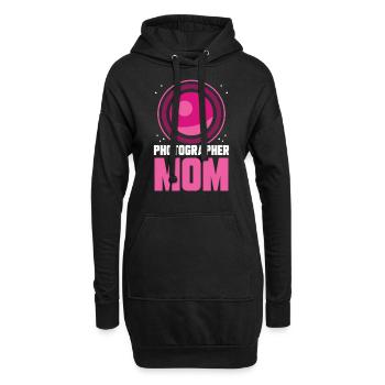 Fotografin Mama Mutter Fotografie Kamera - Hoodie-Kleid - Schwarz - Vorne