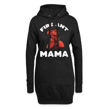 Amoureux des fourmis de feu - Sweat-shirt à capuche long Femme - noir - Devant