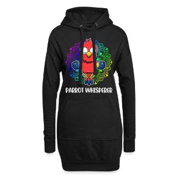 Parrot Whisperer Parrot Cadeau De Perroquet - Sweat-shirt à capuche long Femme - noir - Devant