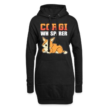 Corgi Whisperer Dog Lover Welsh Corgi - Sweat-shirt à capuche long Femme - noir - Devant