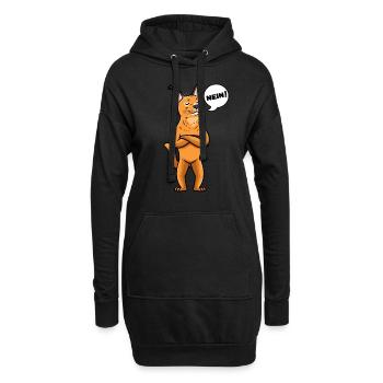Karakal Katze Wüstenluchs Katzen - Hoodie-Kleid - Schwarz - Vorne