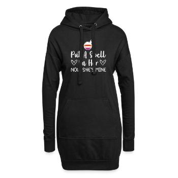 Mariage lesbien Gay lesbien Transsexuel - Sweat-shirt à capuche long Femme - noir - Devant