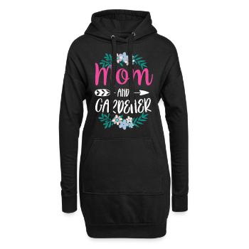 Mutter Und Gärtnerin Garten Mama Gartenbau - Hoodie-Kleid - Schwarz - Vorne