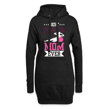 Meilleure mère pilates jamais amoureuse maman - Sweat-shirt à capuche long Femme - noir - Devant