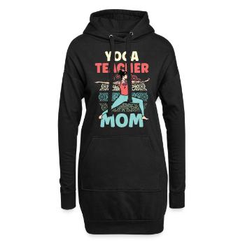 Yoga Lehrerin Mama Yogalehrerin Mami Mutter Hobby - Hoodie-Kleid - Schwarz - Vorne