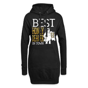 Bester Honighändler Der Stadt Imkerei Imker - Hoodie-Kleid - Schwarz - Vorne