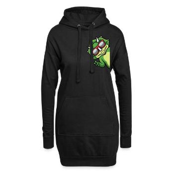 Triceratops Dinosaure Dino Boys Fille - Sweat-shirt à capuche long Femme - noir - Devant