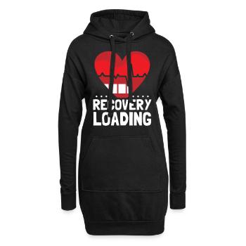 Erholung Laden Erholen Überlebender Patient - Hoodie-Kleid - Schwarz - Vorne