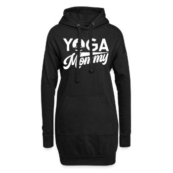 Yoga MamanMon Hobby Maman Mère - Sweat-shirt à capuche long Femme - noir - Devant