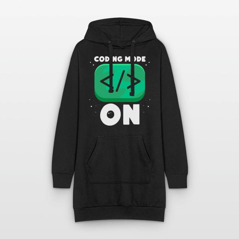 Programmiermodus Ein Programmierer Coding Coder Hoodie-Kleid