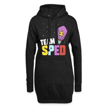 Équipe Enseignant en éducation spécialisée Profession de l’éducation spécialisée - Sweat-shirt à capuche long Femme - noir - Devant